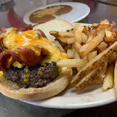 Bacon Cheeseburger at Nacho's Cantina & Grill