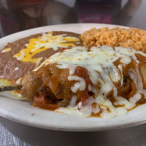 Chile Relleno at Nacho's Cantina & Grill