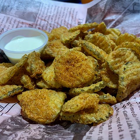 Fried Pickles at Nacho's Cantina & Grill