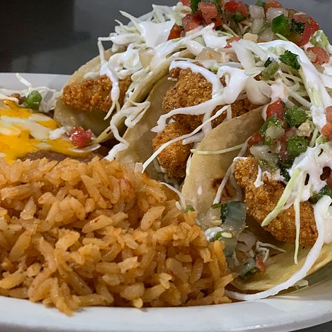 Joe's Fish Tacos at Nacho's Cantina & Grill