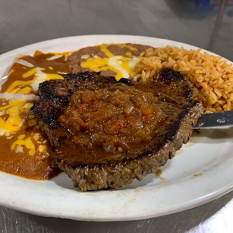 Steak Tampico at Nacho's Cantina & Grill